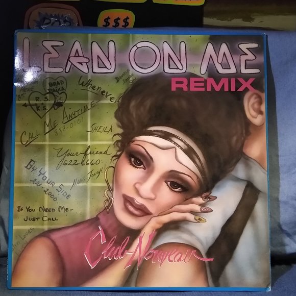 Club Nouveau Timex Social Club Lean On Me Remix '87 12in megasingle Vinyl Record - Picture 1 of 4